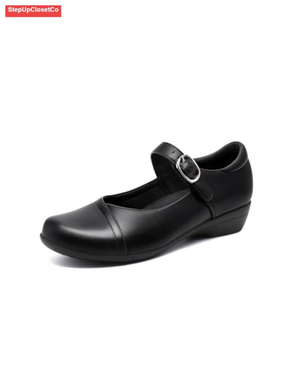 Women's Mary Jane Flats with Adjustable Straps & Non-Slip Sole